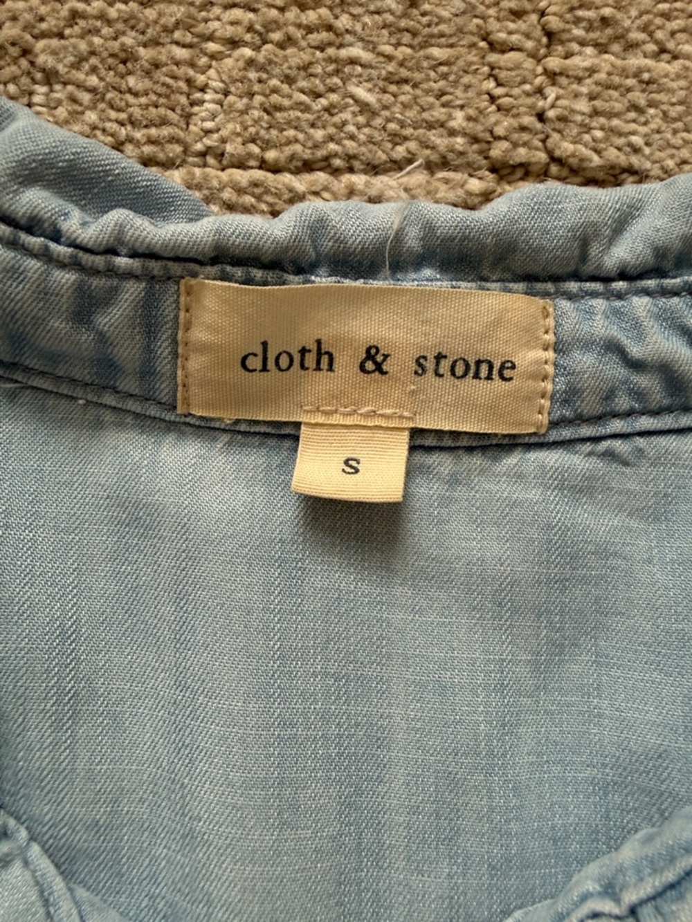 Cloth & Stone tencel tunic shirt sz S - Picture 4 of 6